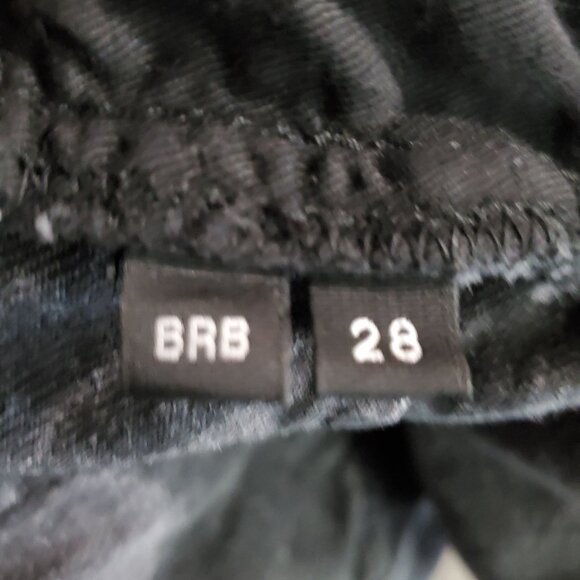 Purple Brand Shorts Mens 28 Black Distressed Ripped Denim Mid Rise Raw Hem Jorts - Picture 5 of 15